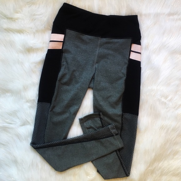 bebe Pants - Bebe Sport Mesh Leggings
